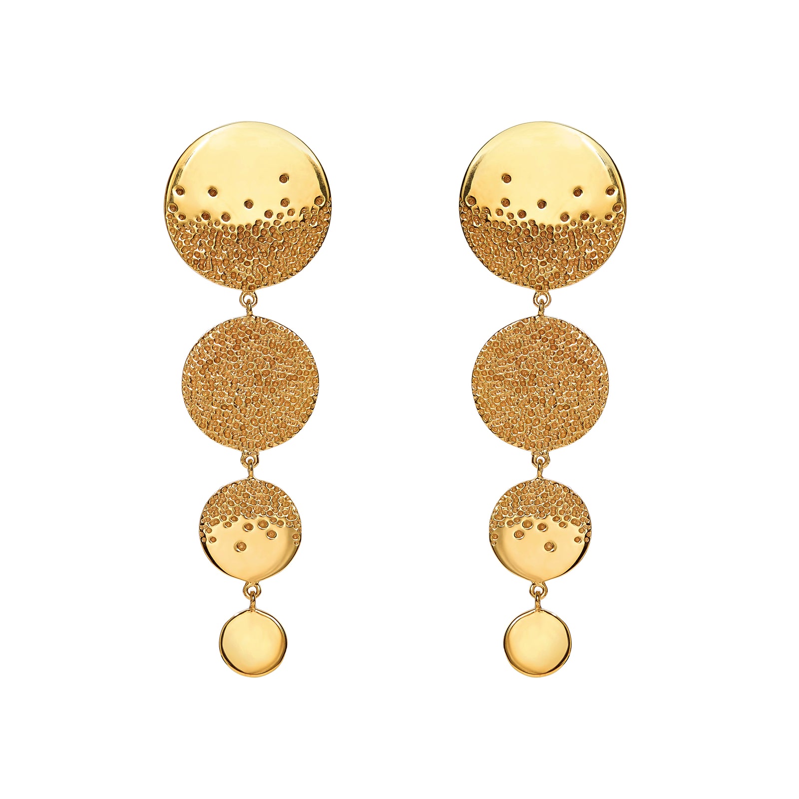 The LUNAR WAY Earrings Gold Plated