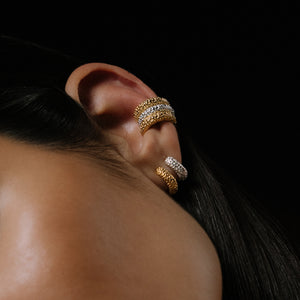 The METEORITE Earrings Gold Plated