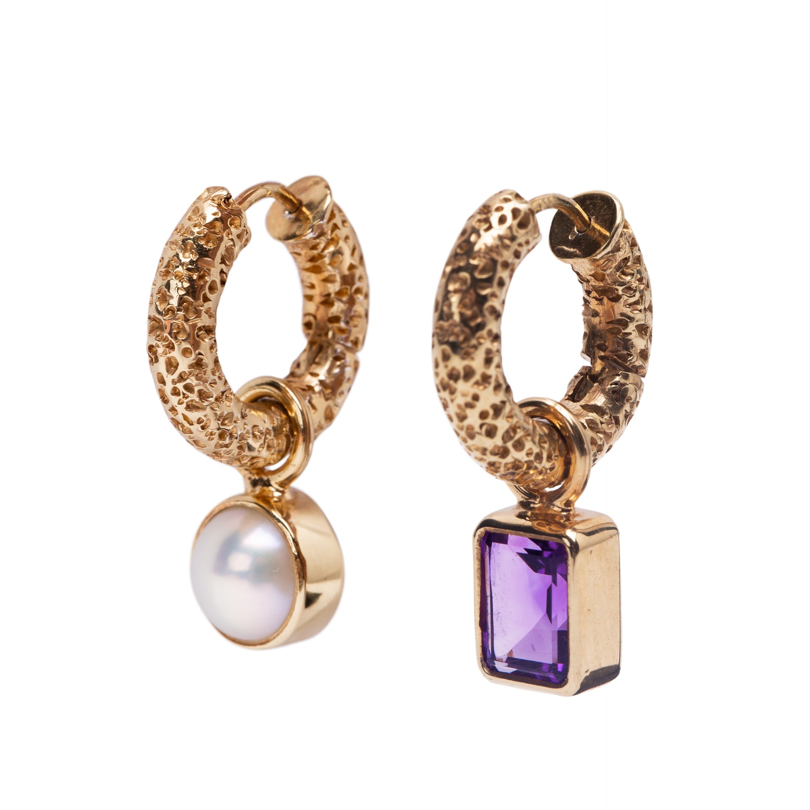 The DAYDREAM Earrings Amethyst Gold Plated