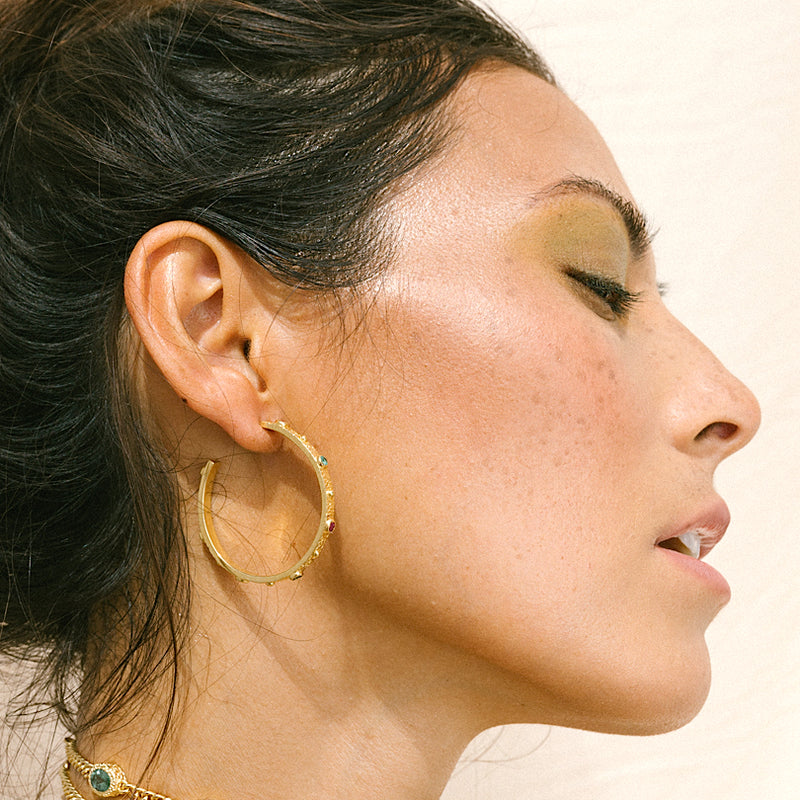 The NEBULA Earrings Gold Plated