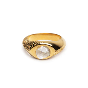 The WIDE EYE Ring Gold Plated