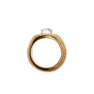 The WIDE EYE Ring Gold Plated