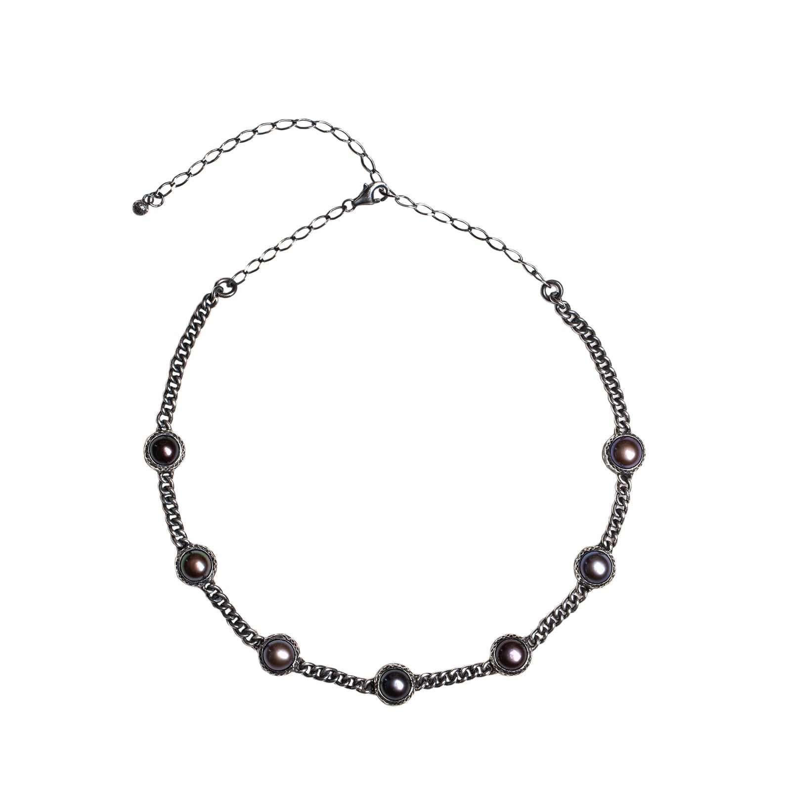 The POEM Choker Black Pearls