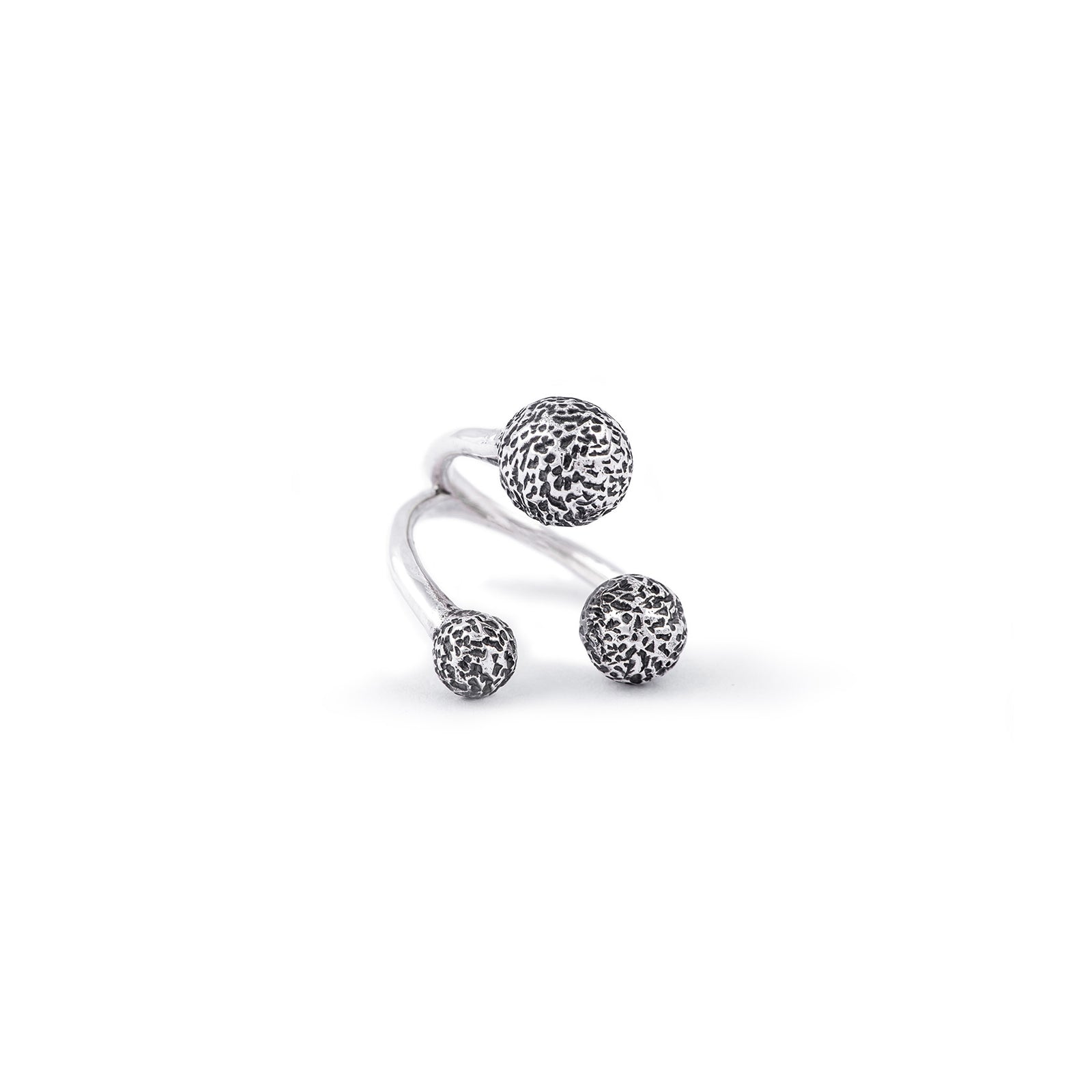 The GRAVITY SILVER Midi Ring